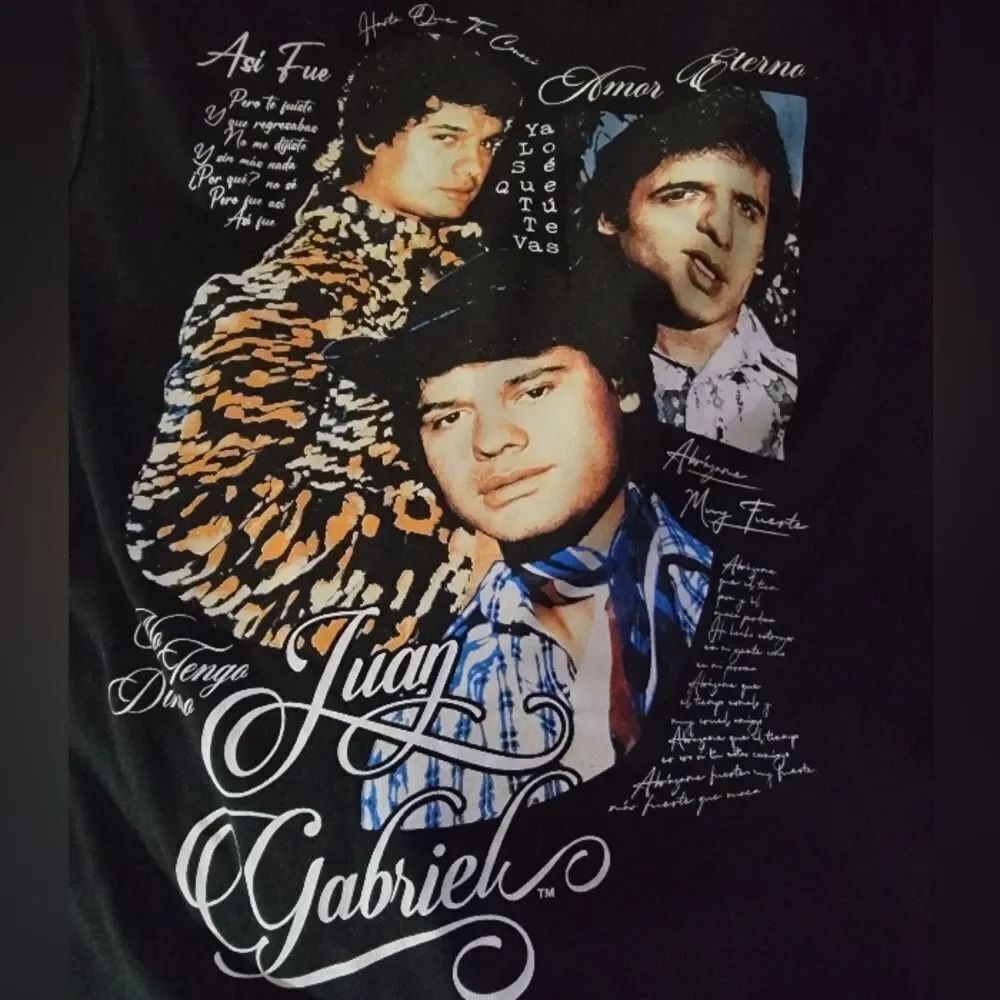 🆕️👕JUAN GABRIEL T SHIRT, Sz M - Black